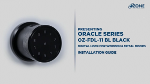 Oracle-Series-OZ-FDL-11-BL-Black-Digital Lock For Wooden Metal Doors Installation
