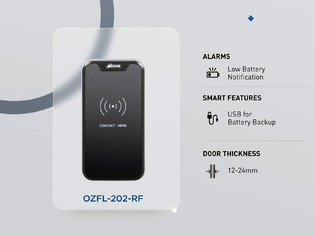 RFID Lock for Wooden Cabinets & Wardrobes | OZFL-202-RF